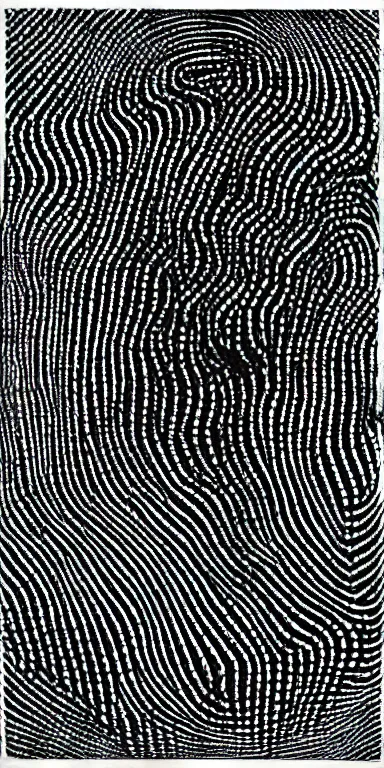 Image similar to cosmic horror by bridget riley