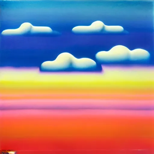 Prompt: clouds gradient background by shusei nagaoka, kaws, david rudnick, airbrush on canvas, pastell colours, cell shaded, 8 k