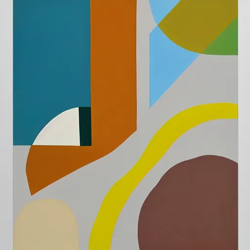 Image similar to A painting of an iphone, abstract painting in the style of Gary Hume and Tatsuro Kiuchi, flat colour-block style, geometric abstraction, earthy colours
