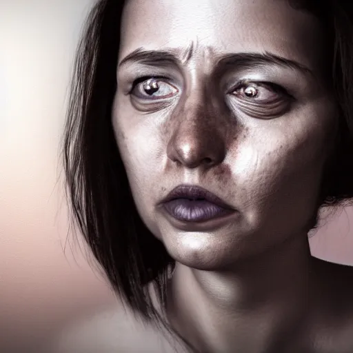 Prompt: ugly woman portrait, photorealistic, dramatic lighting