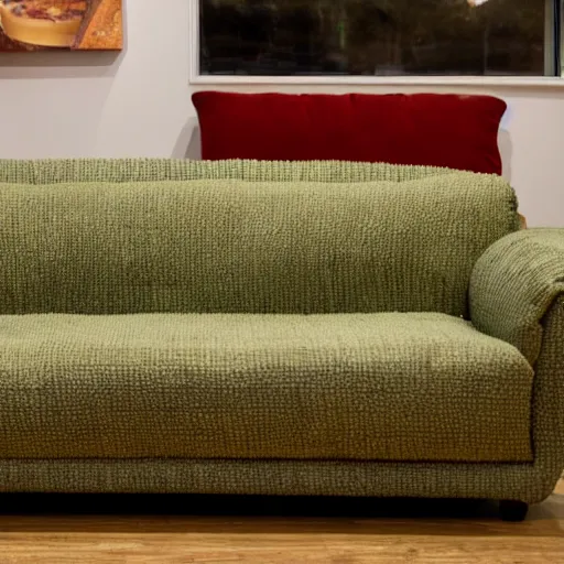 Image similar to an couch that looks like a burger