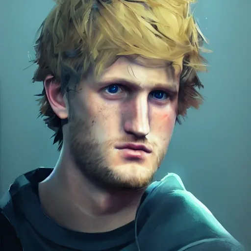 Prompt: logan paul portrait, style game square enix life is strange remake, trending on artstation, painted by greg rutkowski, render with game the last of us parte ii details