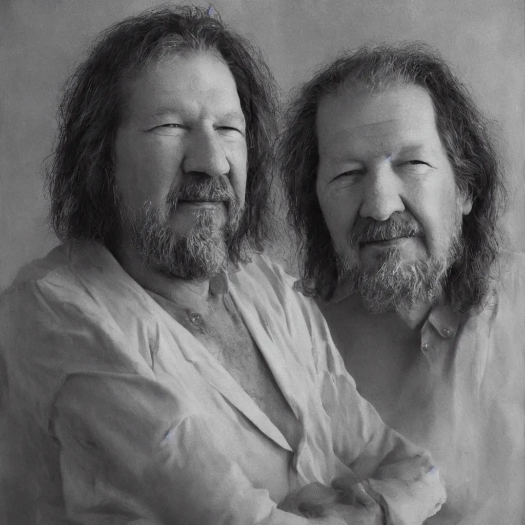 Prompt: A beautiful portrait of Alexander Shulgin, mandelbulber render