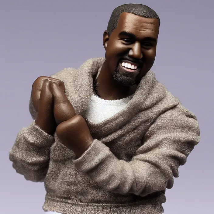 Image similar to kanye west, a goodsmile figure of kanye west, figurine, detailed product photo