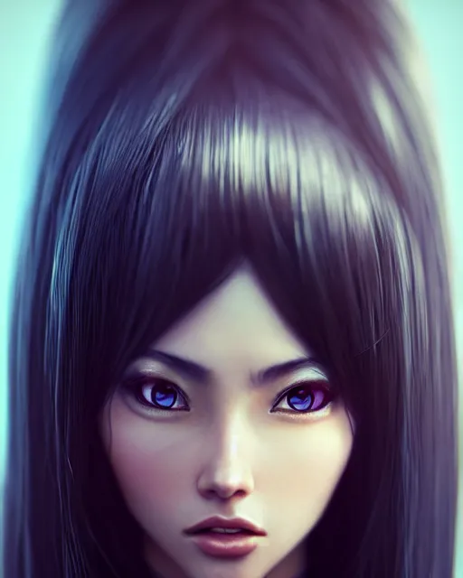 Image similar to full 1 2 0 mm face shot of a beautiful kazakh girl, in tshirt, furious, by saruei and guweiz and ilya kuvshinov and george miller, digital art, highly detailed, intricate, sharp focus, trending on artstation hq, deviantart, pinterest, unreal engine 5, 4 k uhd image