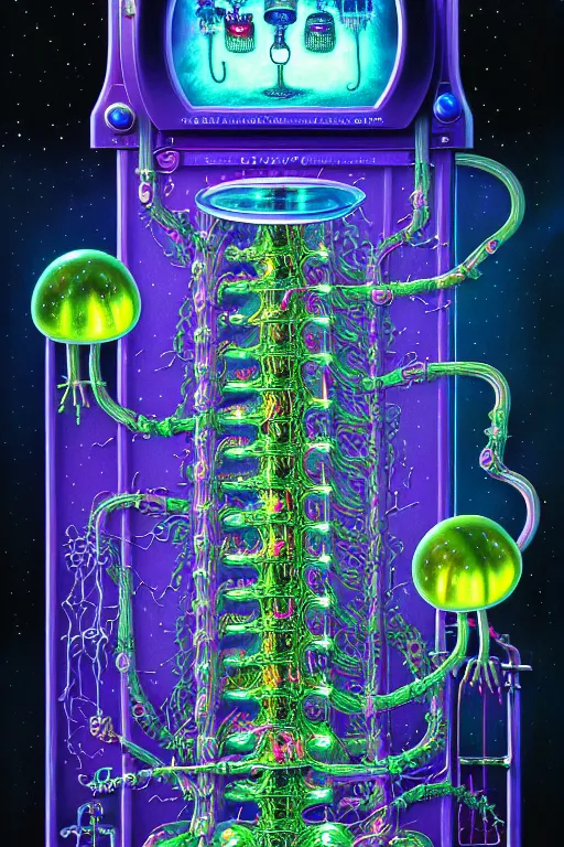 Image similar to a photorealistic painting of the transparent jelly nightmare cemetery horror machine electronic technology chemistry by johfra bosschart, lisa frank, dark fantasy art, high detail, trending on artstation