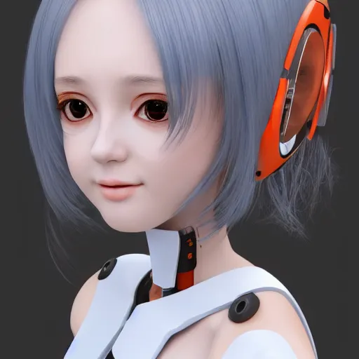 Image similar to beautiful full body portrait of a human like anime girl robot with artificial pale skin and fox ears, high quality, highly detailed, 4 k, drawn by wwpgi, trending on artstation, digital art, rendered in unity 3 d