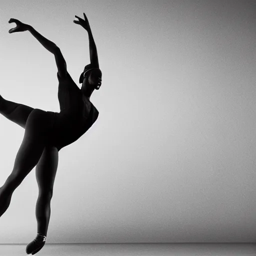 Image similar to Samuel L. Jackson as a ballerina, dancing gracefully, 4k, high details, studio lighting