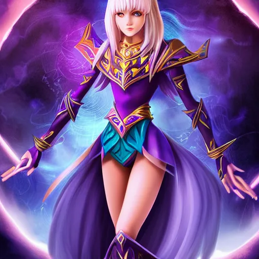 Image similar to beautiful dark magician girl, full body, mystical, ultra detailed, 4k