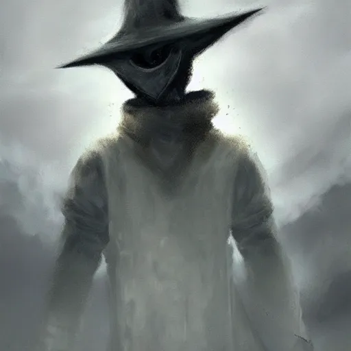 Prompt: medieval plague doctor under the cloudy sky apocalyptic deviant art dark art highly detailed artem demura