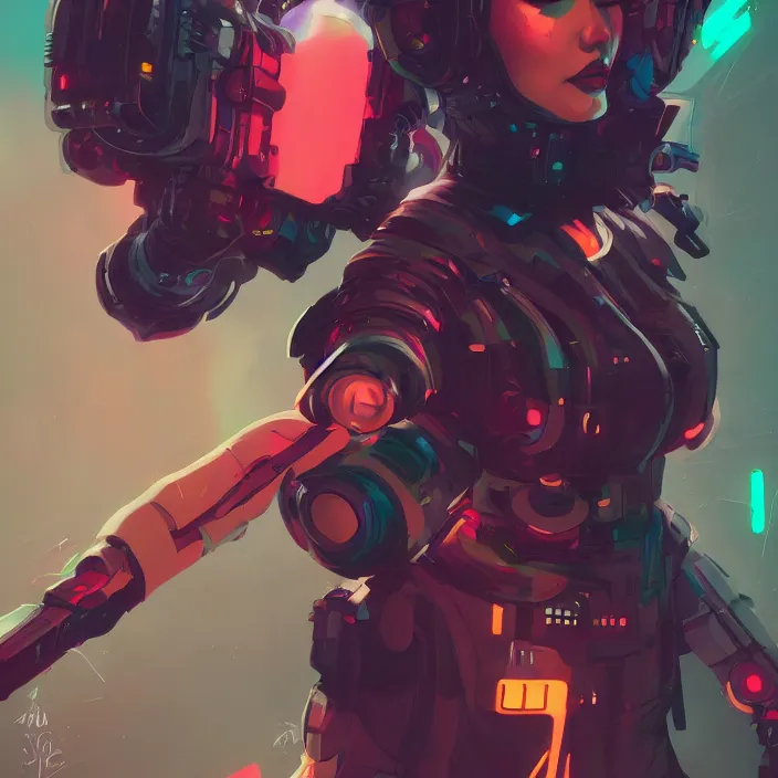 Image similar to a colorful comic noir illustration painting of a cyberpunk girl by sam yang!! and artgerm!! and lois van baarle and ross tran!!. in style of digital art, symmetry, sci fi, hyper detailed. octane render. trending on artstation