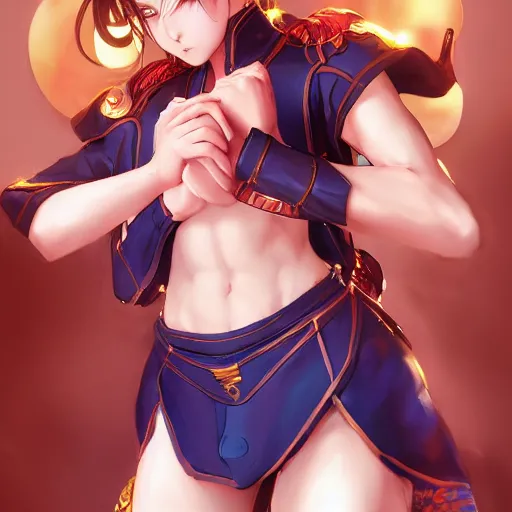 Image similar to A semi realistic anime portrait of Chun li, by Stanley Artgerm Lau, WLOP, Rossdraws, James Jean, Andrei Riabovitchev, Marc Simonetti, and Sakimichan, tranding on artstation, SFW version