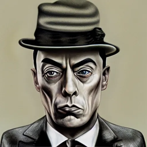 Image similar to buster keaton drawn by mort drecker