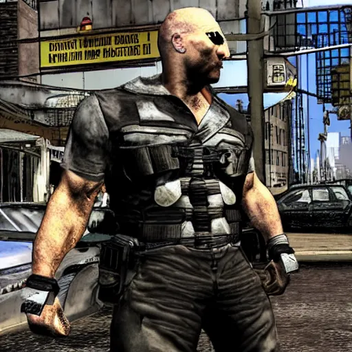 Prompt: bane in liberty city