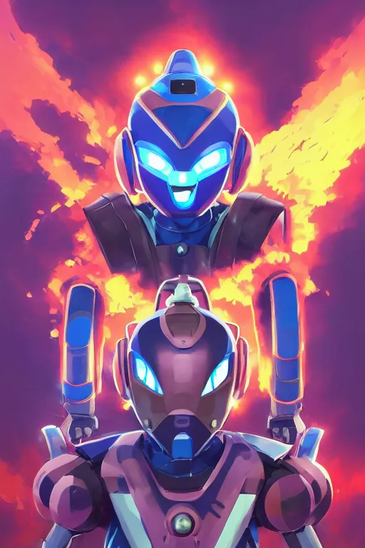 Image similar to robot ninja mask helmet megaman x zero rockman 2 0 2 2 switch game boss legacy collection fanart artsation, art gta 5 comics, behance hd by jesper ejsing, by rhads, makoto shinkai and lois van baarle, ilya kuvshinov, rossdraws global illumination ray tracing