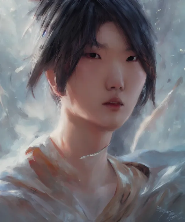 Prompt: hu tao from genshin impact, hu tao, perfect face, collaborative painting by greg ruthowski, ruan jia, artgerm, highly detailed, complex, exquisite and beautiful, 4 k, 8 k, artstation