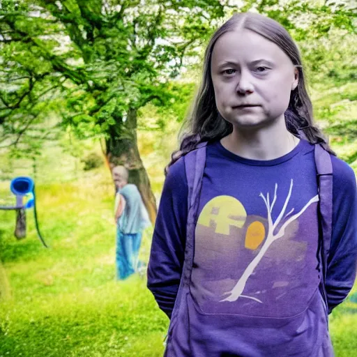 Prompt: greta thunberg climate presentation