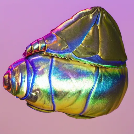 Image similar to iridescent metallic giant isopod