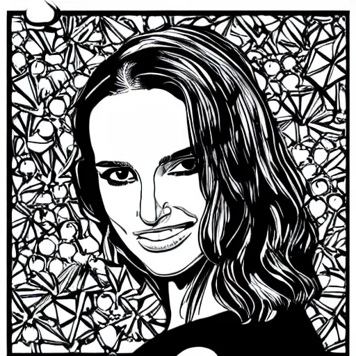 Image similar to natalie portman coloring pages