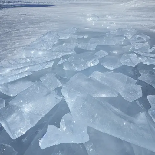 Prompt: sheet of ice