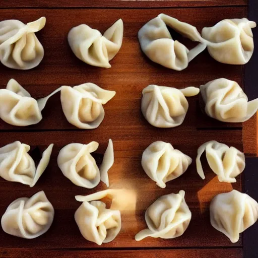Image similar to dumplings eats dumplings