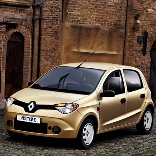 Image similar to steampunk Renault sandero from 1700