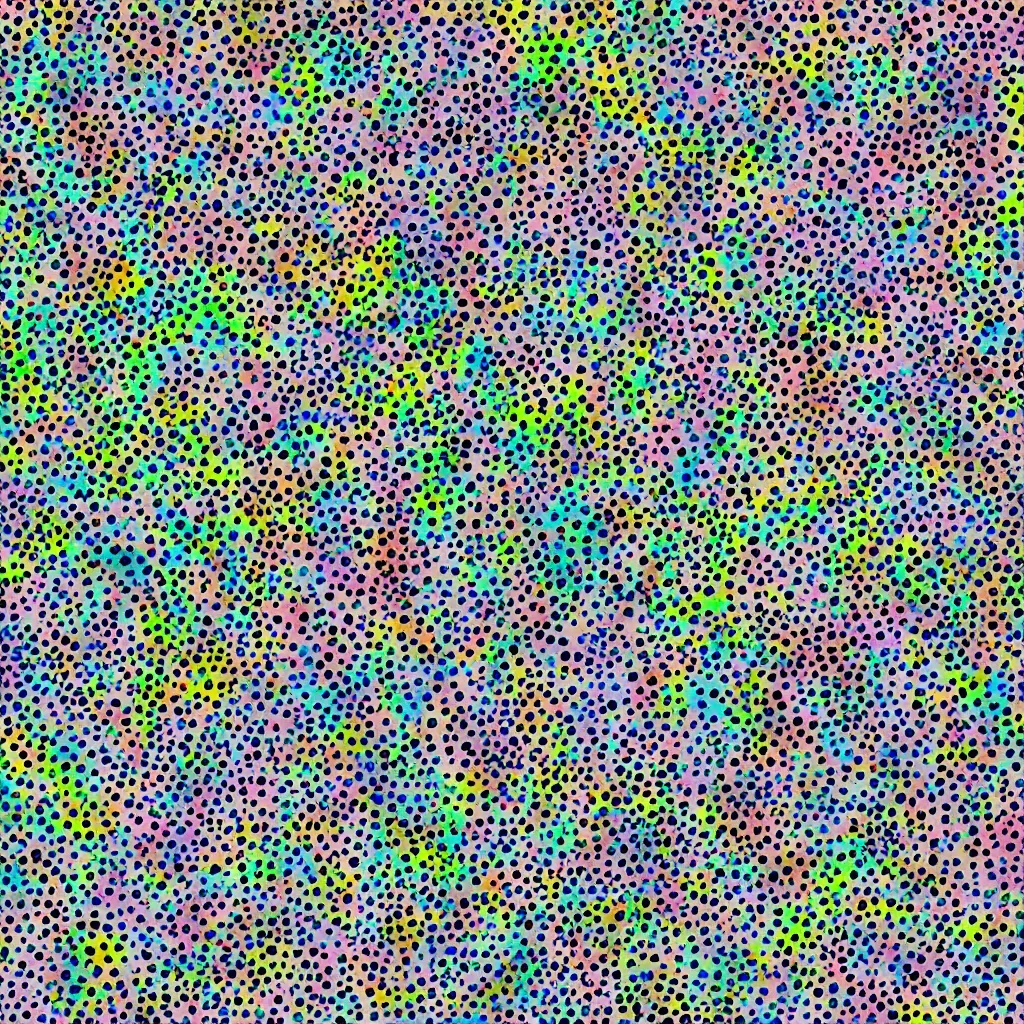 Image similar to camo made of laughing, abstract, jet set radio artwork, cryptic, varying dots, spots, asymmetry, stipple, lines, splotch, color tearing, pitch bending, faceless people, dark, ominous, eerie, hearts, minimal, points, technical, old painting, neon colors, folds