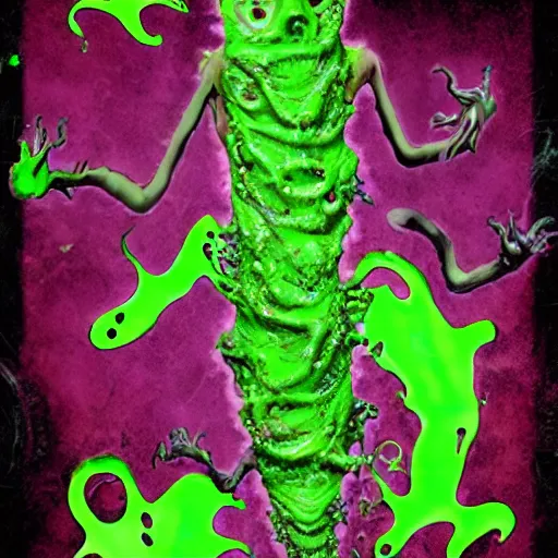 Image similar to grimy slimepunk ooze monster