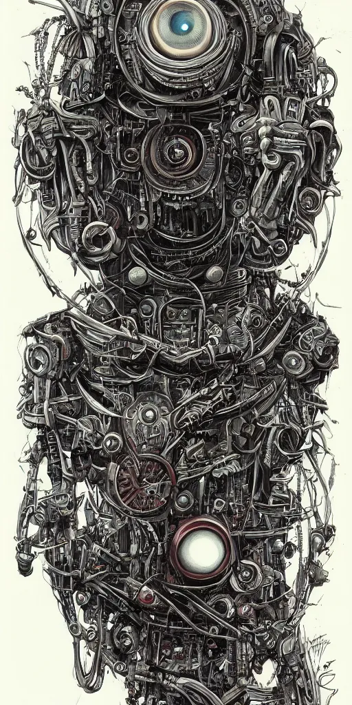 Image similar to a beautiful painting of robot by aaron horkey, trending on artstation