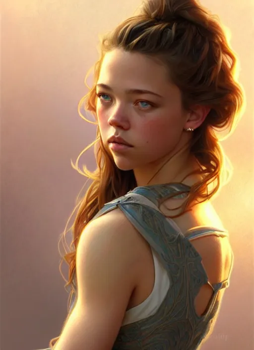 Image similar to ultra realistic illustration, handsome sydney sweeney. realistic intricate, elegant, highly detailed, digital painting, artstation, concept art, smooth, sharp focus, illustration, art by artgerm and greg rutkowski and alphonse mucha and wlop