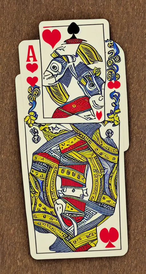 Image similar to horse, playing card back