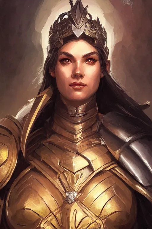 Image similar to amazon valkyrie athena, d & d, fantasy, portrait, highly detailed, headshot, digital painting, trending on artstation, concept art, sharp focus, illustration, art by artgerm and greg rutkowski and magali villeneuve