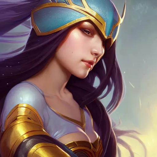 Image similar to perfectly - centered - portrait of irelia from league of legends, intricate, highly detailed, digital painting, artstation, concept art, smooth, sharp focus, illustration, unreal engine 5, 8 k, art by artgerm and greg rutkowski and alphonse mucha