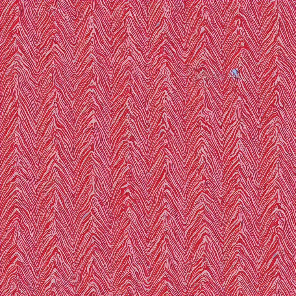 Image similar to seamless red and white symmetric wave texture, 4k