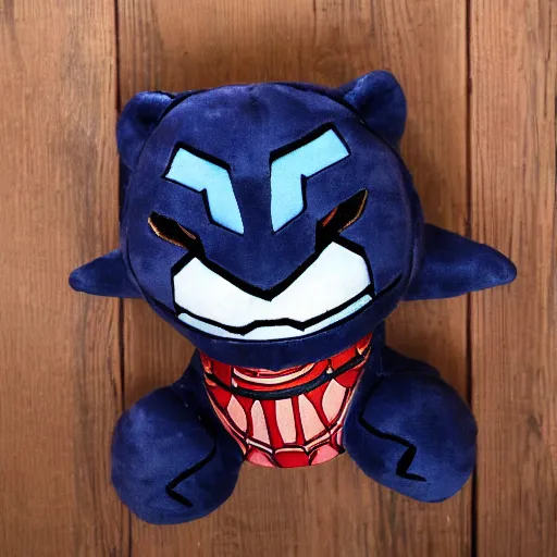 Prompt: marvel blank panther plush toy