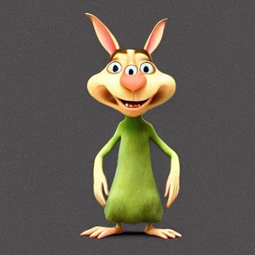 Image similar to a rabbit in the movie ratatouille, in the style of pixar