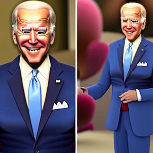 Image similar to Joe Biden as a Pixar character