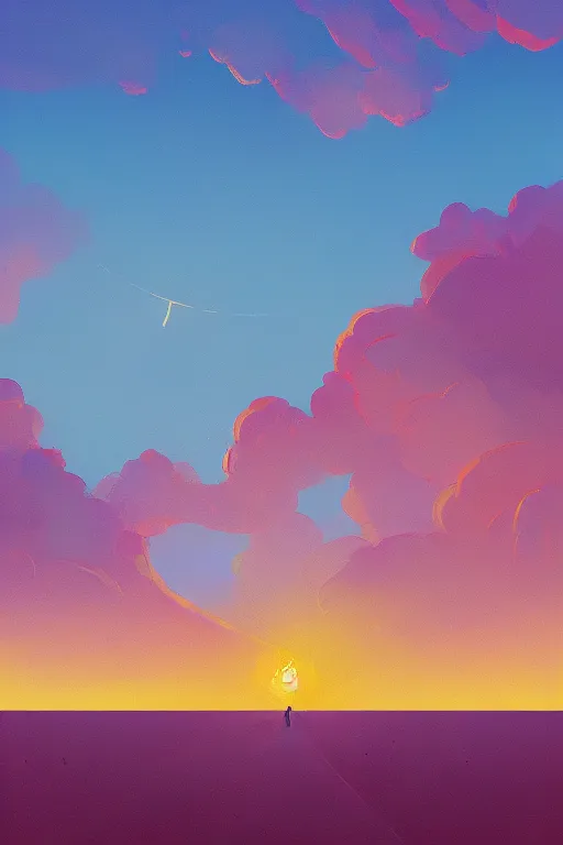 Prompt: a blazing comet comes down from the sky, beach surreal photography, sunrise, dramatic light, impressionist painting, colorful clouds, digital painting, artstation, simon stalenhag