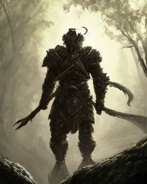 Prompt: Huge komodo warrior in armor, portrait, woodlands, magic the gathering artwork, D&D, fantasy, cinematic lighting, centered, symmetrical, highly detailed, digital painting, artstation, concept art, smooth, sharp focus, illustration, volumetric lighting, epic Composition, 8k, art by Akihiko Yoshida and Greg Rutkowski and Craig Mullins, oil painting, cgsociety