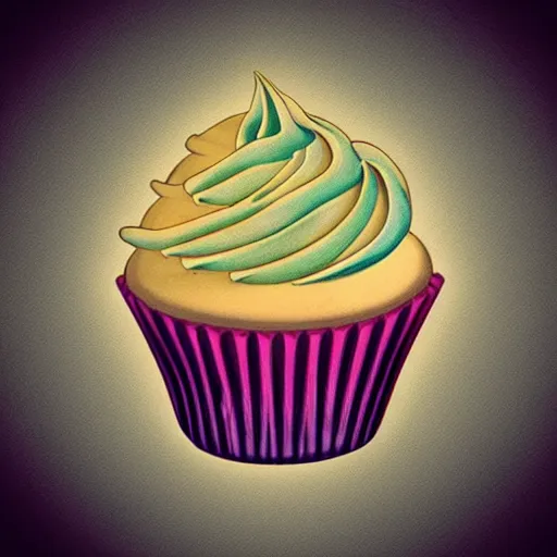 Prompt: cupcake, dribbble, awesome, stylish