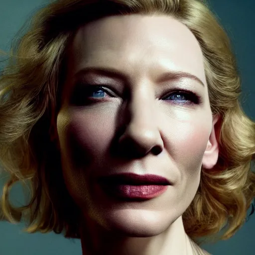 Image similar to photo of cate blanchett, by Annie leibowitz, photorealisitc ,4k