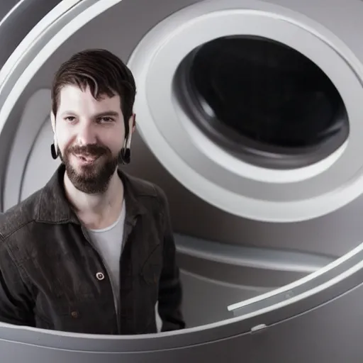 Prompt: steven bonnell on a futuristic spaceship, movie still, dslr 5 5 mm