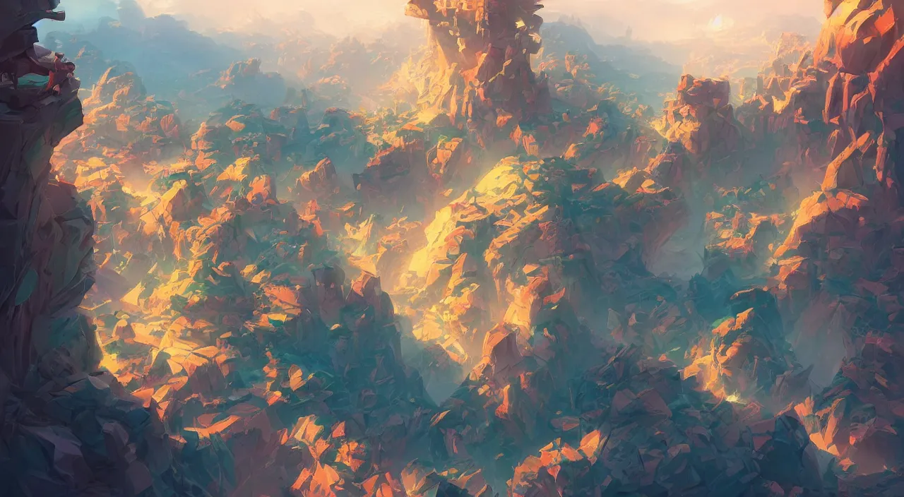 Image similar to flag colored wall fortress greeble illusion landscape wonderworld paradize, behance hd by jesper ejsing, by rhads, makoto shinkai and lois van baarle, ilya kuvshinov, rossdraws global illumination