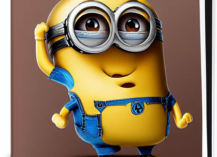 Image similar to intricate detailed anatomy of a minion on a textbook, full hd, ornate