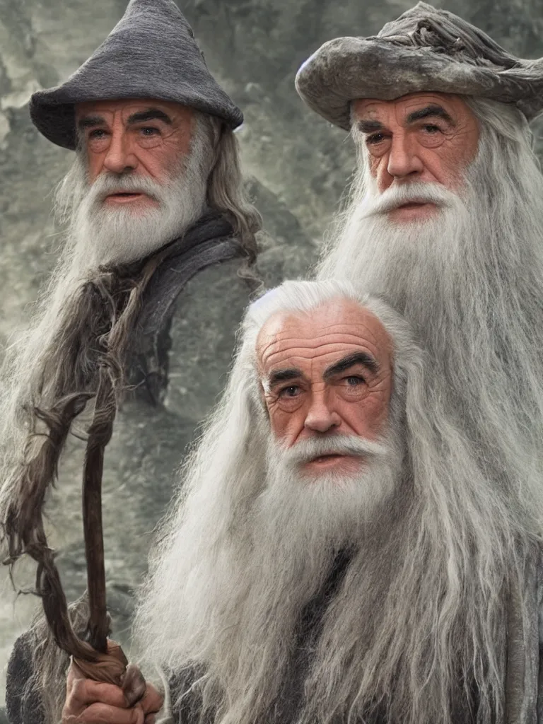 Prompt: Sean Connery as Gandalf