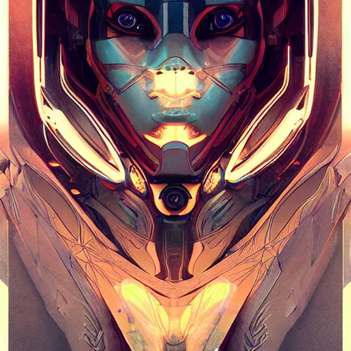 Image similar to symmetry! abstract futuristic robotic, apex legends, epic lighting, pen drawing illustration, ultra detailed, art by artgerm and greg rutkowski and alphonse mucha