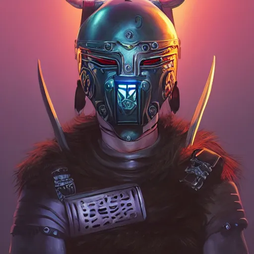 Image similar to cyberpunk viking helmet mask warrior goddess robot ninja fantasy, art gta 5 cover, official fanart behance hd artstation by jesper ejsing, by rhads, makoto shinkai and lois van baarle, ilya kuvshinov, ossdraws