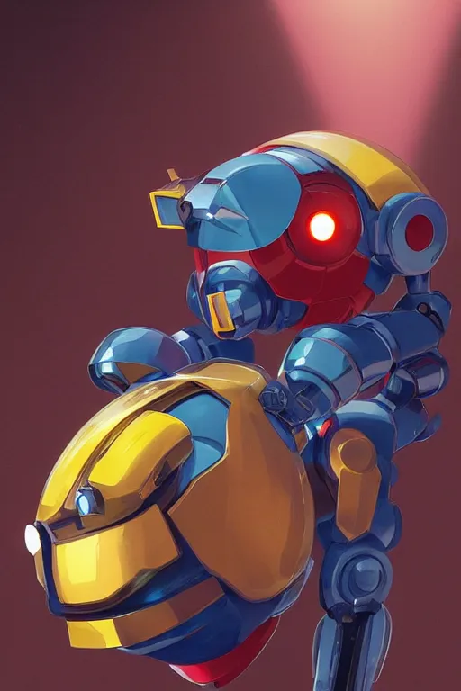 Image similar to metabots medabots medarotto medarot robot minimalist comics helmet mask neon cybereye, behance hd by jesper ejsing, by rhads, makoto shinkai and lois van baarle, ilya kuvshinov, rossdraws global illumination ray tracing hdr radiating a glowing aura