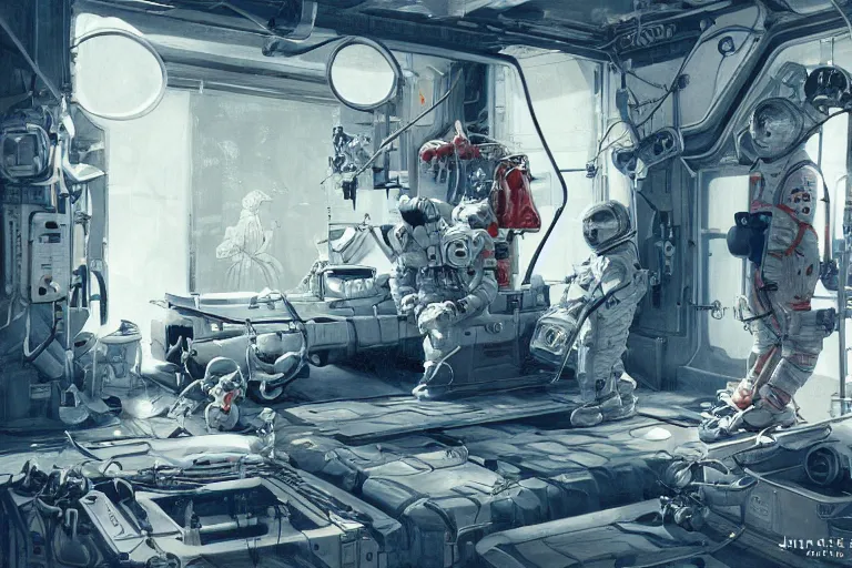 Prompt: hyperrealistic photography of a machine entering an astronaut host in the style of Jin Kagetsu, James Jean and wlop, highly detailed, sharp focus, intricate concept art, digital painting, ambient lighting, deep colors, 4k, artstation