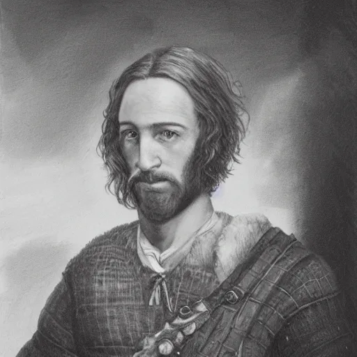 Prompt: a portrait of a Scottish laird.